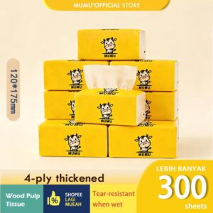 Tisu Buluh 300pcs 20 Pek Bukan Pendarfluor