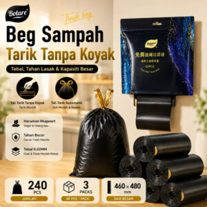 Adakah Plastik Sampah BOTARE dengan Tali Tarik Sesuai untuk Kegunaan Harian?