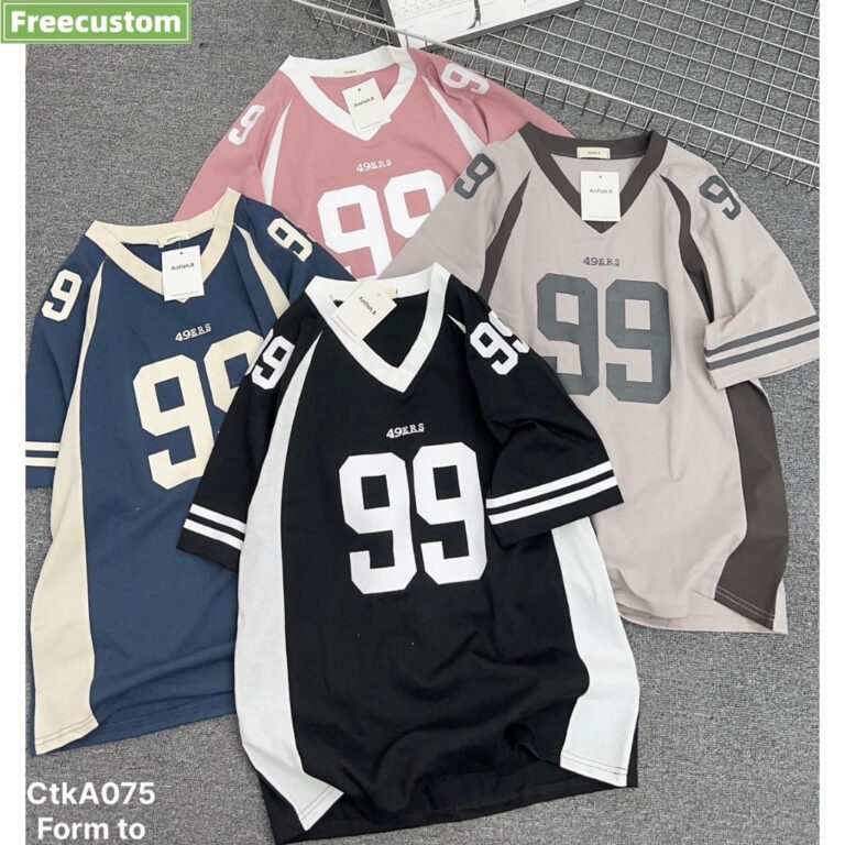 Baju Jersi Wanita Nombor 99 Custom Sublimasi