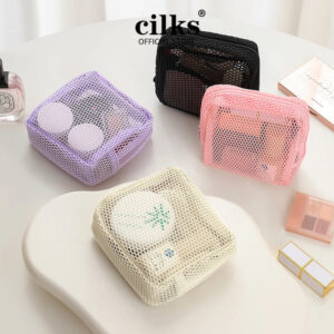Cilks Dopamine Color Square Bag M042: Beg Kosmetik Jaring Ringkas