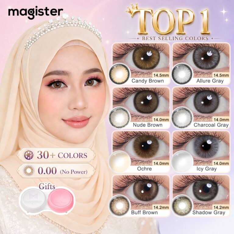 Magister Contact Lens Natural Brown 14.0-14.5mm: Pilihan Kanta Lekap Bulanan