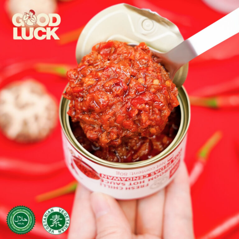 GoodLuck Cili Sauce Cendawan Halal/Sauce Cili Cendawan Pedas