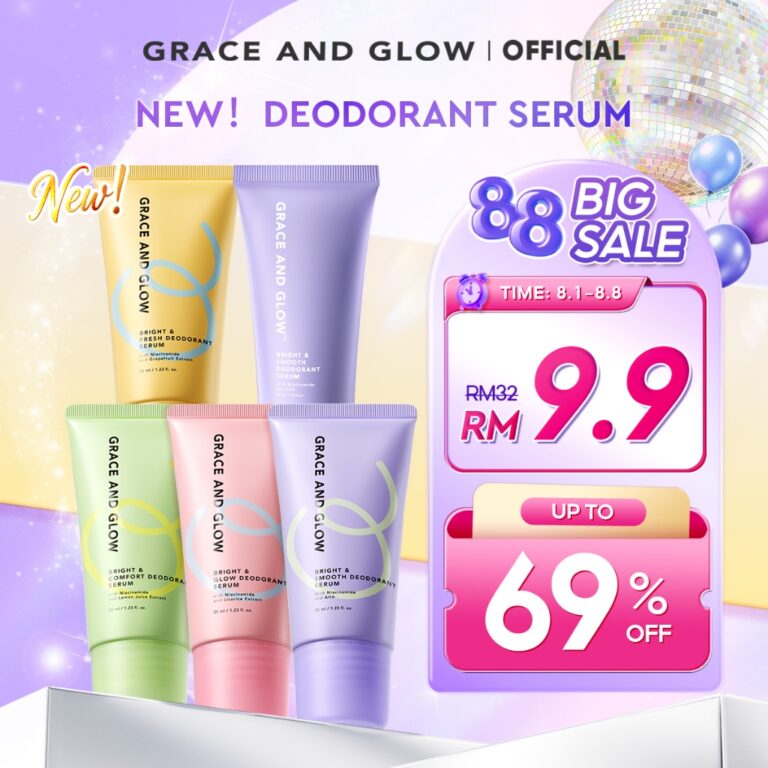 Analisis Praktikal NEW SCENT Grace and Glow Deodorant Roll On Serum Brightening sebelum Beli di Shopee