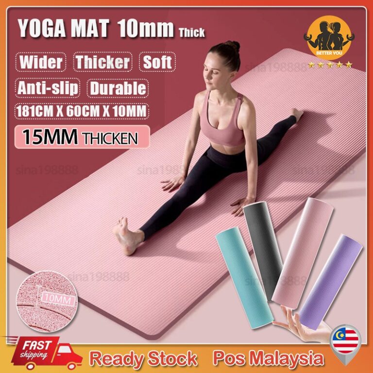 Pemilihan Yoga Mat 10/15 mm Soft High Density EXTRA THICK untuk Senaman