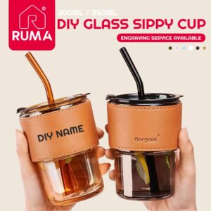 Glass Straw Cup dengan Tudung: Ciri Penutup, Fungsi Tahan Panas dan Sejuk