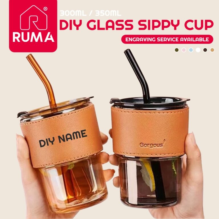 Glass Straw Cup dengan Tudung: Ciri Penutup, Fungsi Tahan Panas dan Sejuk