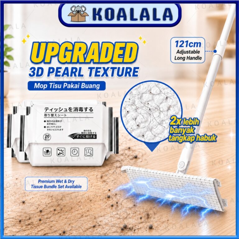 Electrostatic Flat Mop Tisu Pengelap Lantai untuk Pembersihan Mudah