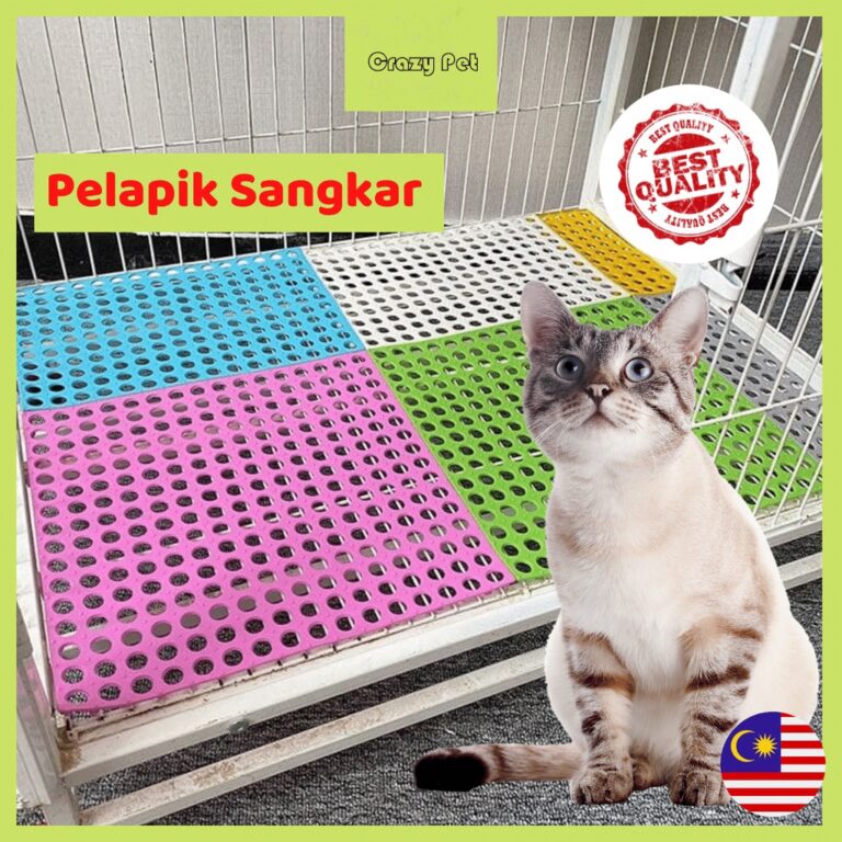 Pelapik Sangkar Arnab dan Kucing Plastik