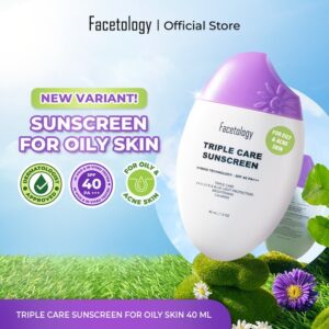Facetology Triple Care Sunscreen Sesuai untuk Kulit Berminyak?