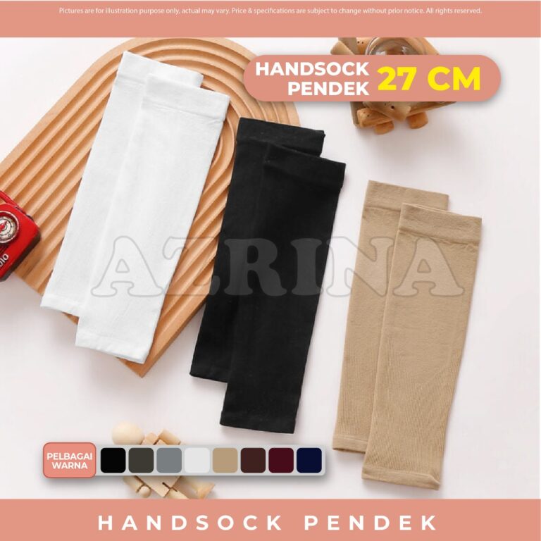 Handsock Plain AQUA Cool Unisex: Sarung Lengan Sukan Selesa