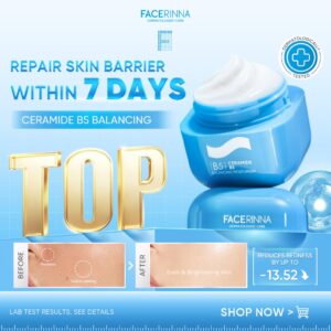 FACERINNA-Ceramide B5 Balancing Moisturizer 30g: Fungsi, Ciri Kulit Sesuai dan Panduan Semak
