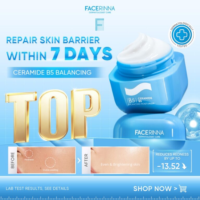 FACERINNA-Ceramide B5 Balancing Moisturizer 30g: Fungsi, Ciri Kulit Sesuai dan Panduan Semak