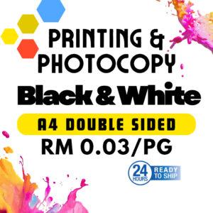Perkhidmatan Cetakan FAST SHIPPING Printing Service - 0.03sen/Page Double Sided