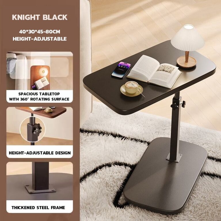 Flip-top Desktop Side table Computer desk Coffee Table decoration Sofa Side Table Living room Bedside table: Meja Sisi C