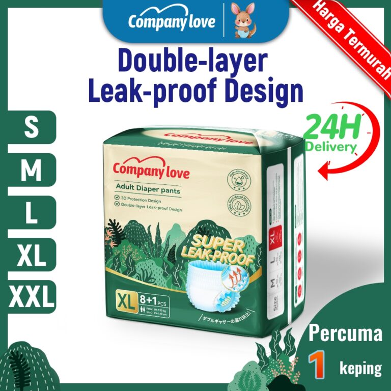Company Love Adult Diaper Pull-Up Pants: Ciri Penyerapan Kuat dan Panduan Saiz S Hingga 2XL