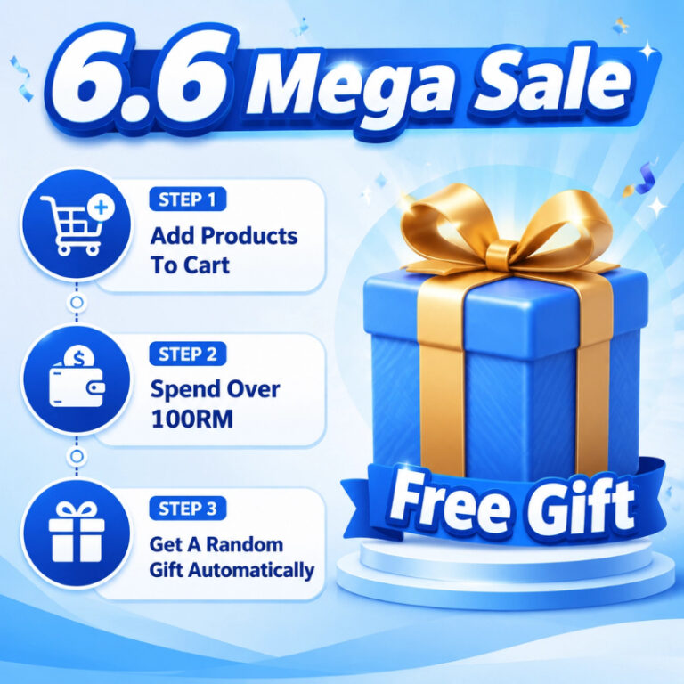Maksud Tawaran Free Gift 6.6 Mega Sale dan Cara Pilihan Percuma Diberikan