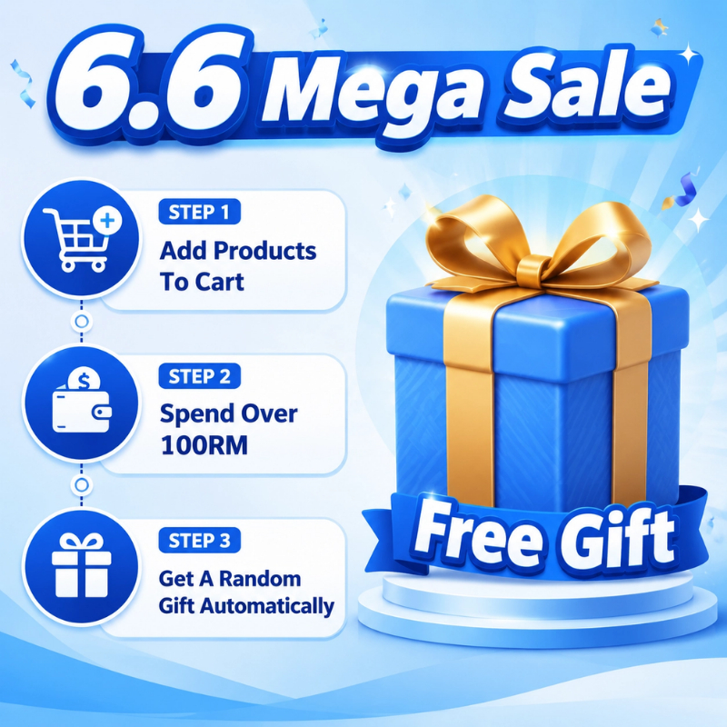 Maksud Tawaran Free Gift 6.6 Mega Sale dan Cara Pilihan Percuma Diberikan