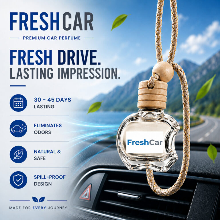 FRESHCAR Car Perfume 10ml, Pilihan Wangian Kereta Saiz Kompak