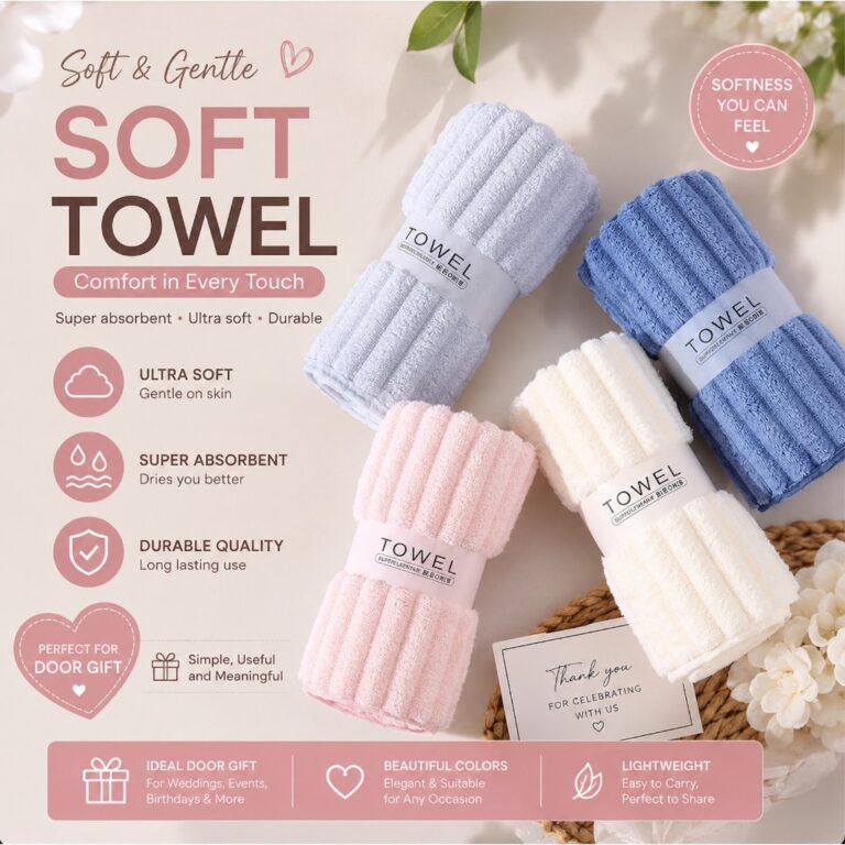 Gift Friendship TUALA Wedding Present Birthday Doorgift Sapu Tangan Kenduri Bajet