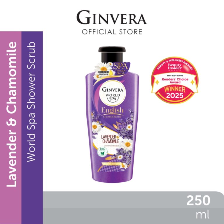 Ginvera World Spa English Shower Scrub Lavender dan Chamomile: Adakah Sesuai untuk Kulit Kering?