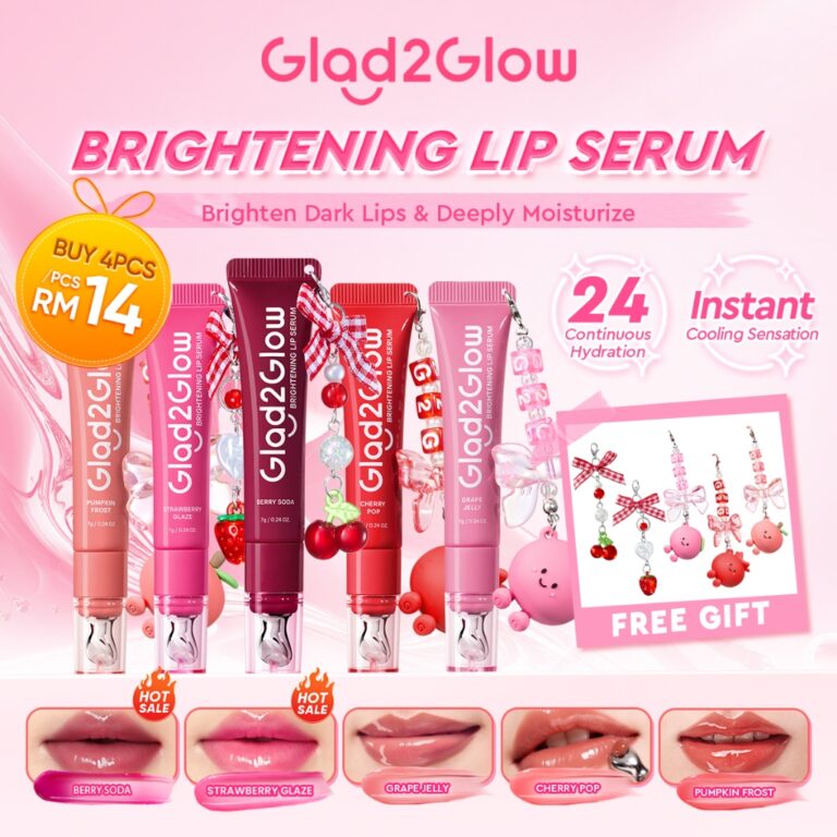Adakah Glad2Glow Brightening Lip Serum Sesuai untuk Bibir Gelap?