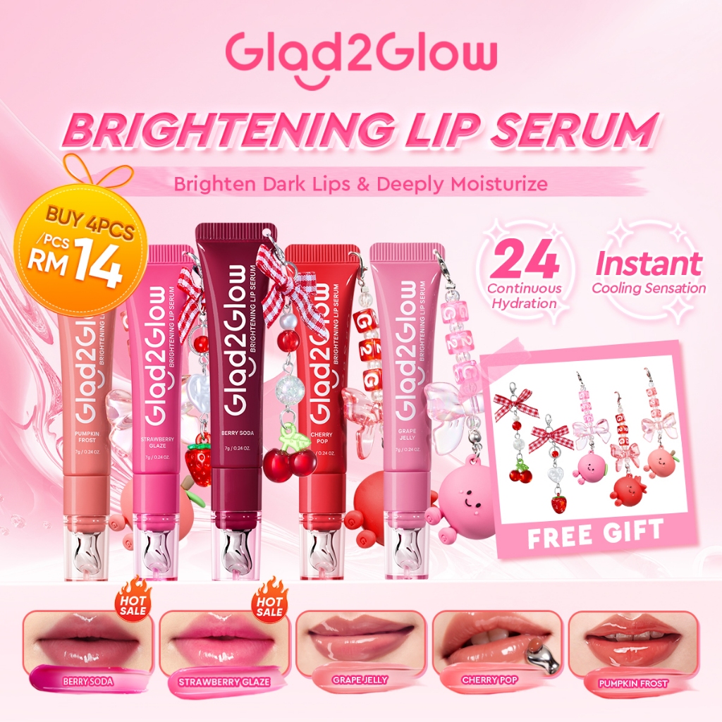 Adakah Glad2Glow Brightening Lip Serum Sesuai untuk Bibir Gelap?