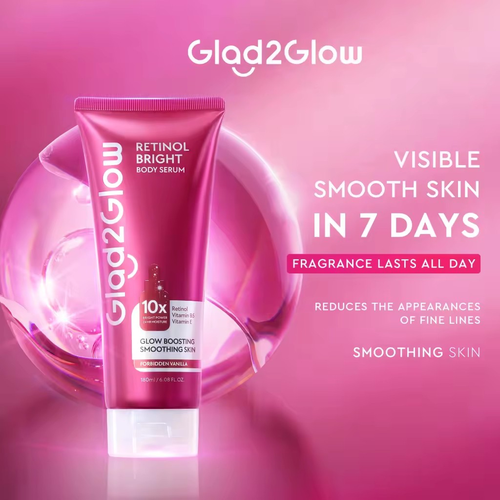 Glad2Glow Retinol dan Niacinamide Bright Body Serum: Semak Fakta dan Prestasi sebelum Beli