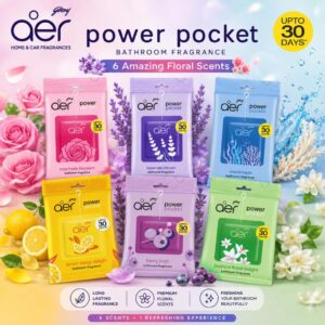 Godrej Aer Power Pocket 10g: Pewangi Tandas Praktikal