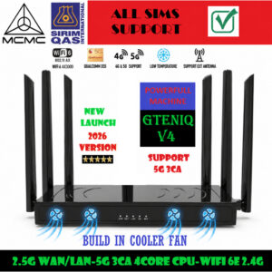 Router GteniQ iQ02X55-PRO 5G dan WiFi 6E untuk Kelajuan Tinggi
