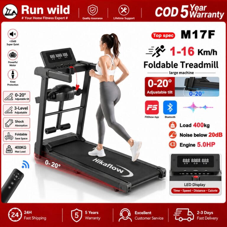Heavy-duty 1-16KM 5.0HP Home Foldable Treadmill Smart Treadmill