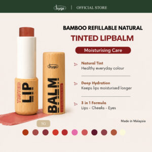 HYGR Bamboo Refillable Natural Tinted Lip Balm