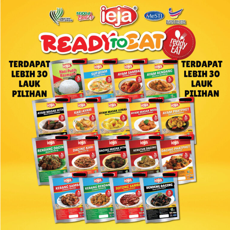 Pilihan Makanan Kembara Iejafood Meal Ready To Eat Halal untuk Aktiviti Luar
