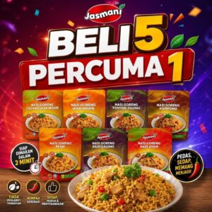 [JASMANI] NASI GORENG SERIES READY TO EAT: Pilihan Pantas untuk Hidangan Ringkas