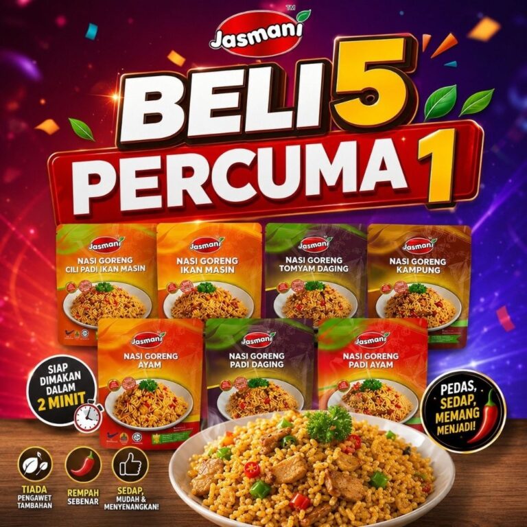 [JASMANI] NASI GORENG SERIES READY TO EAT: Pilihan Pantas untuk Hidangan Ringkas