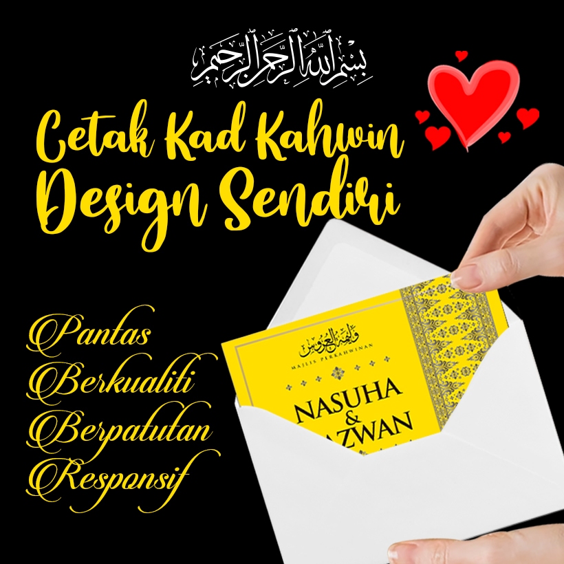 Cetak Kad Kahwin Design Sendiri: Apa yang Perlu Anda Tahu sebelum Tempah