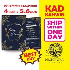 Kad Kahwin Printing 4inch X 5.6inch: Apa yang Anda Perlu Tahu