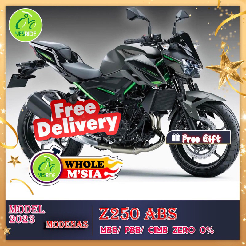 Kawasaki Z250 abs New Color model: Pilihan Pembelian dan Cara Urus Tempahan