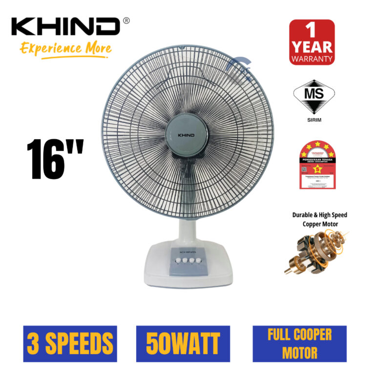 KHIND TABLE FAN 16" TF166: Semakan Prestasi KIPAS MEJA 3 Kelajuan