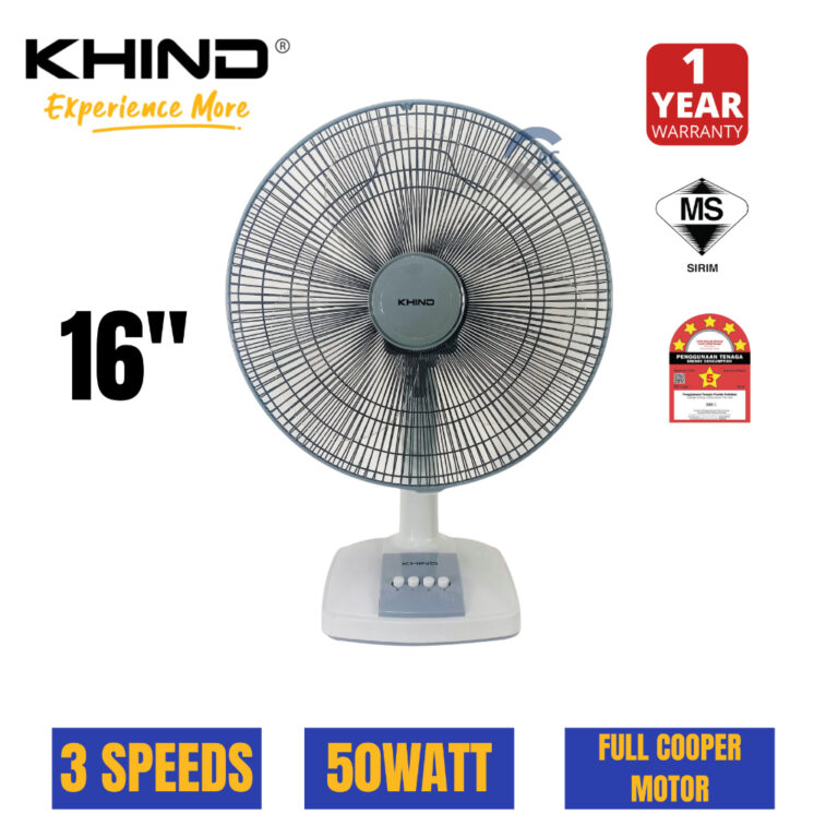 KHIND TABLE FAN 16" TF166: Semakan Prestasi KIPAS MEJA 3 Kelajuan