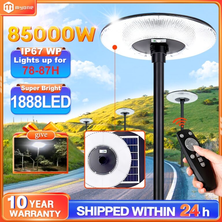 Lampu Solar UFO Light 85000W IP68: Ciri dan Panduan Semak sebelum Pasang