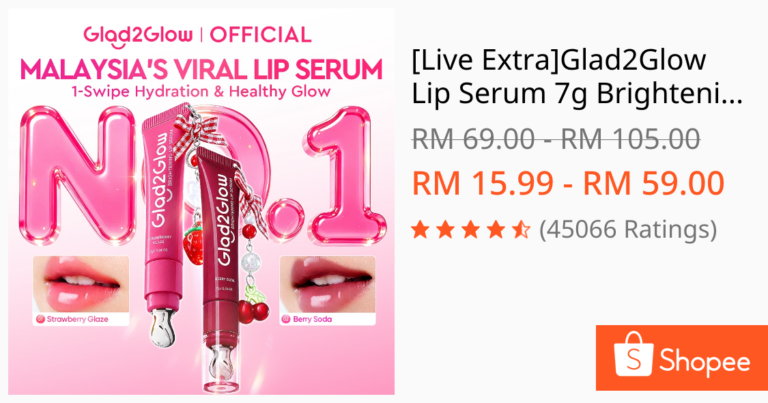 Adakah Glad2Glow Brightening Lip Serum Sesuai untuk Bibir Gelap?