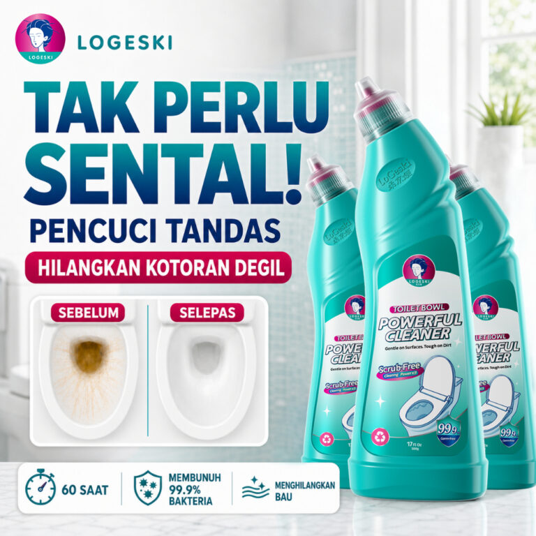 LOGESKI Pencuci Tandas Buang Kerak dan Kesan Kuning