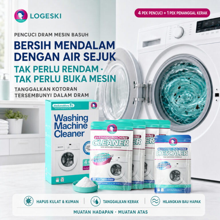 LOGESKI Washing Machine Cleaner untuk Buang Kotoran Degil