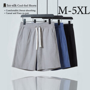 Seluar Pendek Lelaki M-5XL Drawstring Kasual dan Sukan