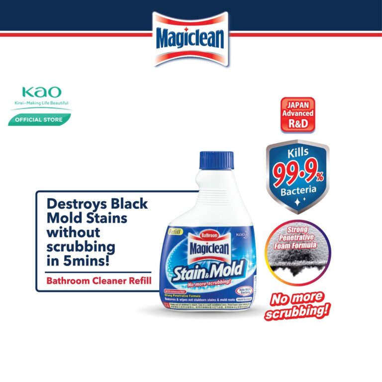 MAGICLEAN Bathroom Stain and Mold Remover Refill (400ml): Pilihan Isi Semula Pembersih Bilik Air