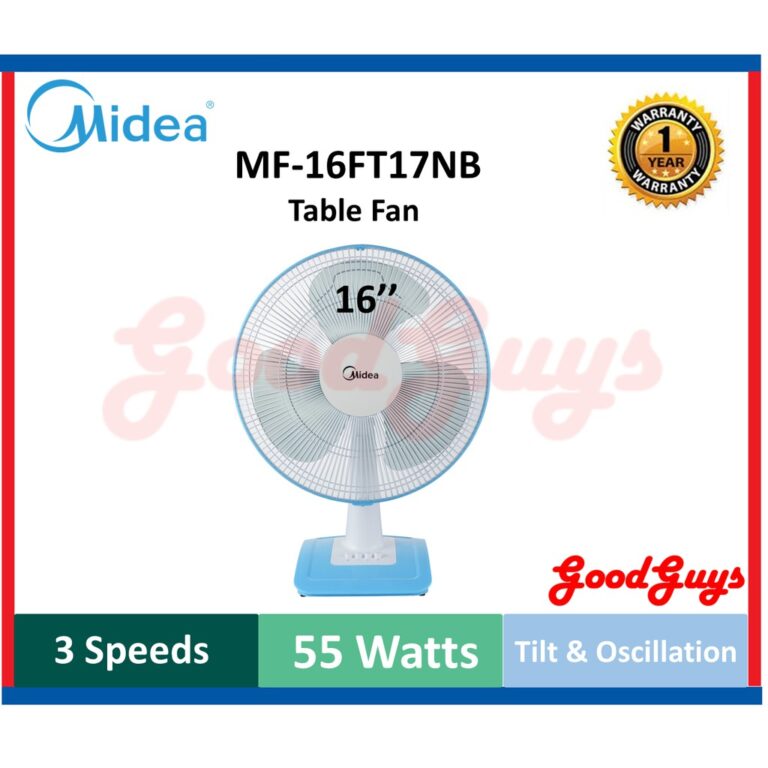 MIDEA MF16FT17NB / MF16FT15NB / 16" TABLE FAN / 3-SPEED: Analisis Ciri dan Kesesuaian Ruang