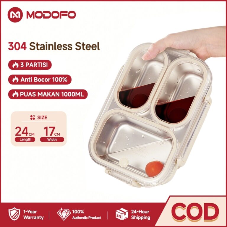 Bekas Makanan MODOFO 304 Stainless Steel: Pilihan Portabel untuk Sekolah dan Pejabat