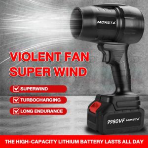 MOKETA Cordless Ultra-Violent Turbo Blower Bantu Tiup Habuk dan Daun Kering
