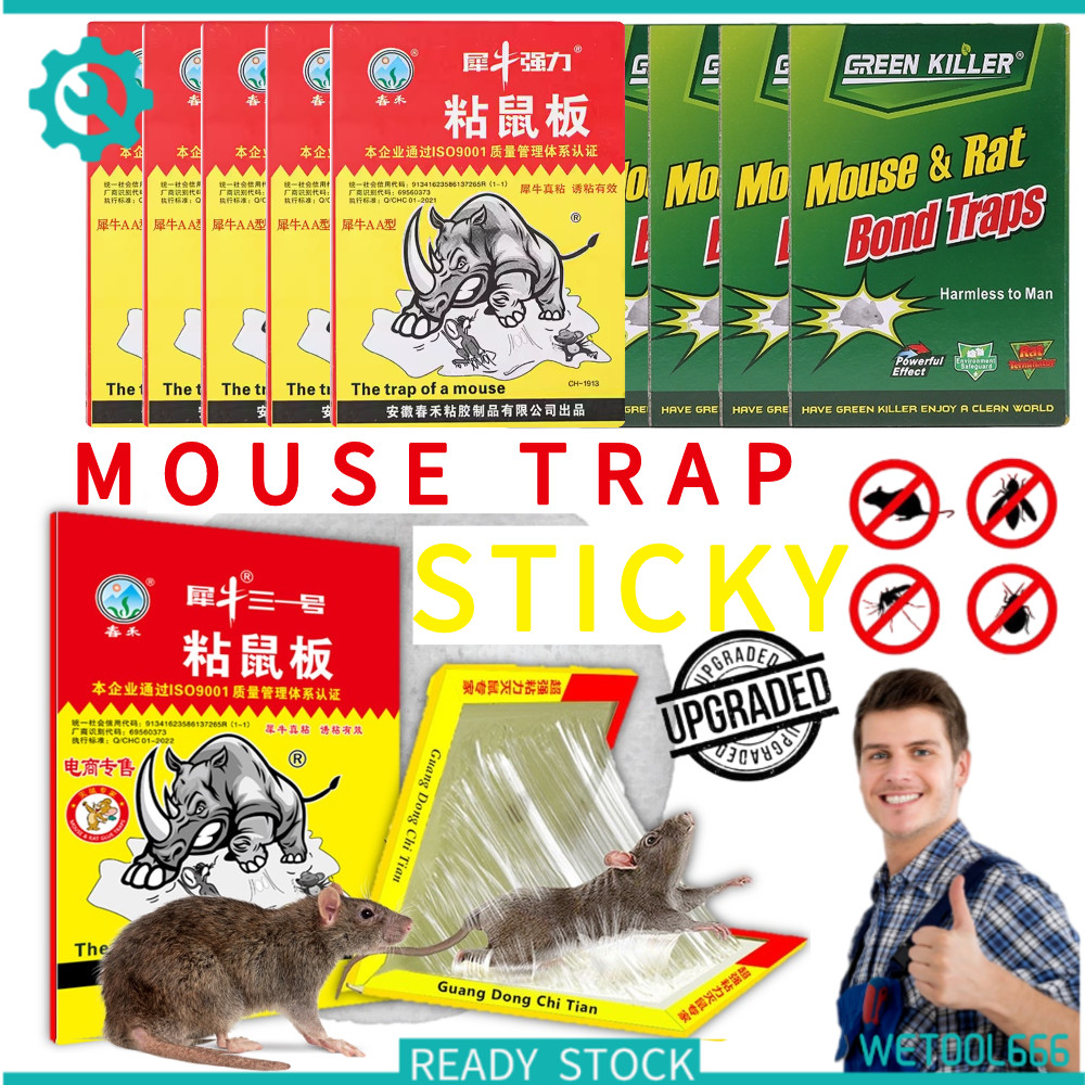 Mouse Catcher Trap Mouse Rat Sticky Glue Trap Boards untuk Kawalan Perosak