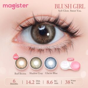 Magister Contact Lens BLUSH GIRL Power 14.2mm Colored Brown 6 Bulan
